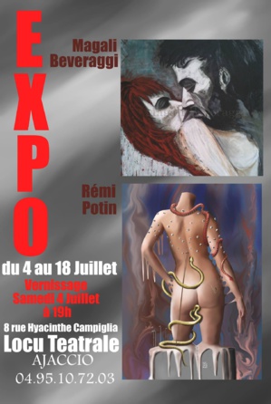 Magali Beveraggi et Rémi Potin exposent à Locu Teatrale