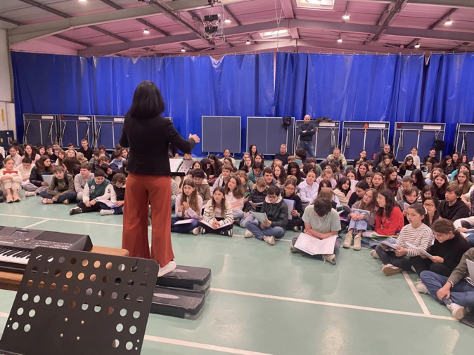 Deux répétitions générales se sont déroulées au Collège/Lycée Saint Paul d'Ajaccio (photo Facebook Lycée St Paul)