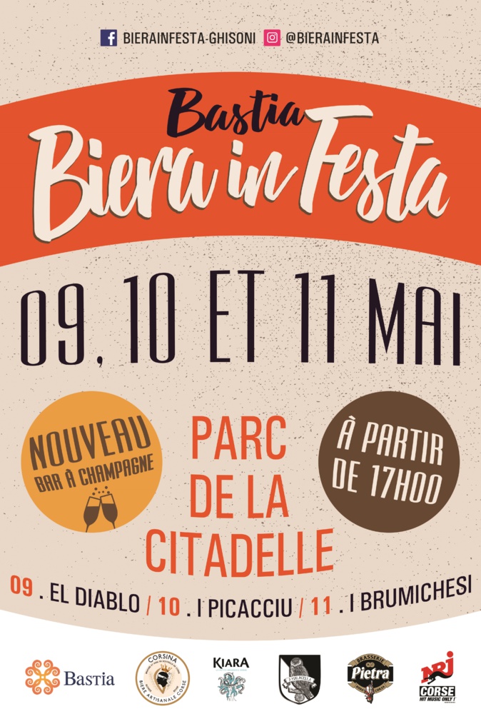Biera in festa sbarca in Bastia les 9, 10 et 11 mai Biera in festa sbarca in Bastia les 9, 10 et 11 mai