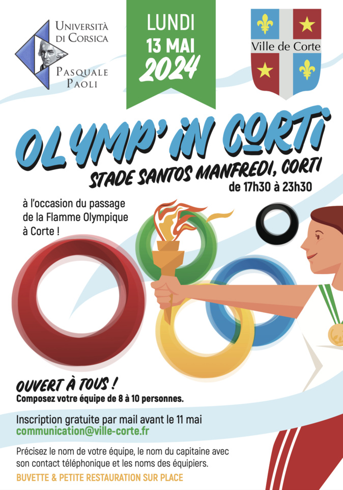 Olymp’in Corti : Des "minis olympiades" à Corte en marge du passage de la Flamme Olympique