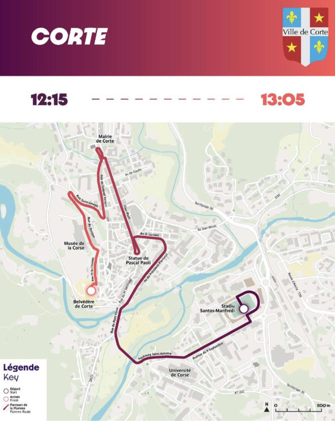 JO 2024 : les infos pratiques à retenir pour le passage de la flamme à Corte JO 2024 : les infos pratiques à retenir pour le passage de la flamme à Corte