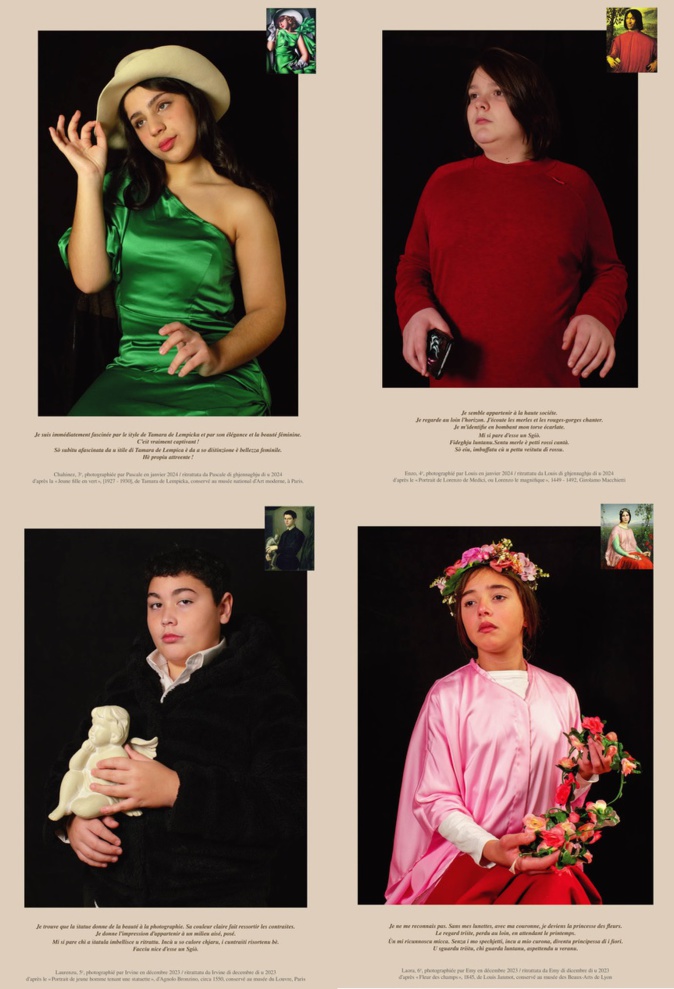 Quelques uns des portraits exposés Quelques uns des portraits exposés