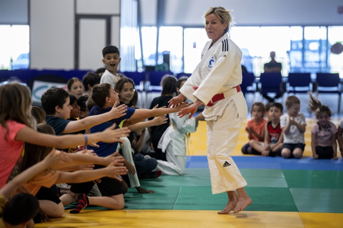  Cecile Nowak-Grasso (FF Judo) ​en visite à Ajaccio : 