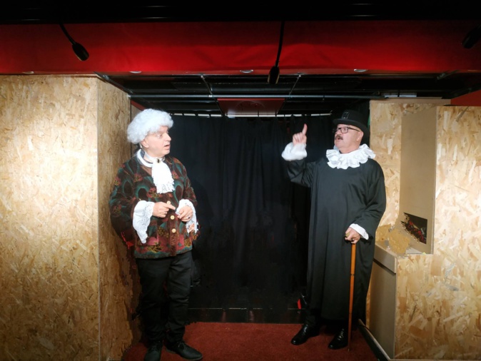 Un beau moment de théâtre à vivre avec Pierre-Jean Susini et Christian Nicolini (de g à dr.) Un beau moment de théâtre à vivre avec Pierre-Jean Susini et Christian Nicolini (de g à dr.)