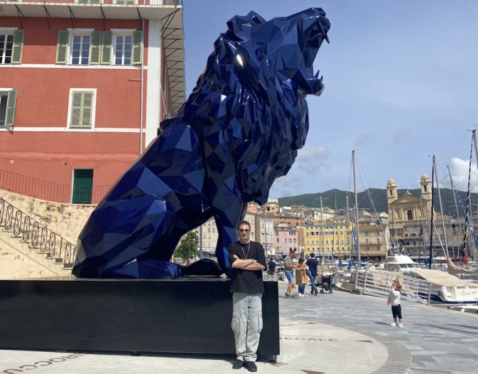 Richard Orlinski à Bastia, dans le cadre de la troisième édition de In Giru, mercredi 29 mai 2024.