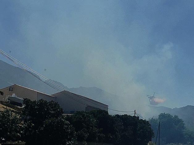 La reprise de l'incendie de Suare rapidement maîtrisée La reprise de l'incendie de Suare rapidement maîtrisée