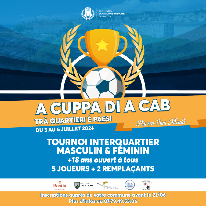 "A Cuppa di A CAB" : Le retour du football sur la place Saint-Nicolas à Bastia "A Cuppa di A CAB" : Le retour du football sur la place Saint-Nicolas à Bastia