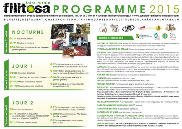 Filitosa : Les trois jours di a Fiera di u turisimu campagnolu