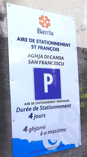 Parking Saint-François : 90 places gratuites au centre-ville de Bastia