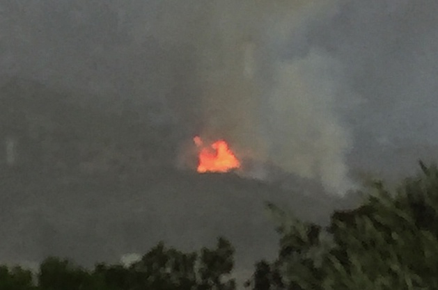 Feu de maquis à Valle di Mezzana Feu de maquis à Valle di Mezzana