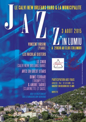 Jazz'in Lumiu avec la Calvi New Orleans band et la municipalité
