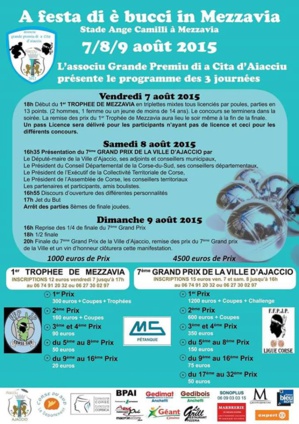 Associu grande premiu di A Cita d’Aiacciu : Trois jours de festivités dédiés aux boules ! Associu grande premiu di A Cita d’Aiacciu : Trois jours de festivités dédiés aux boules !