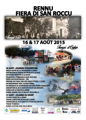 C’est l’une des plus anciennes de l’île : A Fiera di San Roccu di Rennu (16-17 août) C’est l’une des plus anciennes de l’île : A Fiera di San Roccu di Rennu (16-17 août)