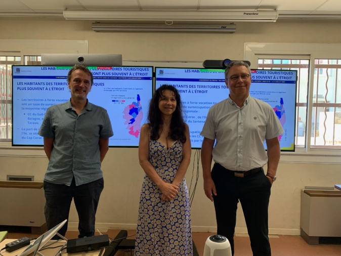 Arnaud Huyssen, chef de division, Laurence costa bereni, chargée d’études, Christophe Basso, directeur régional