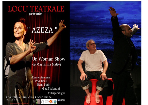 Locu Teatrale e u Teatrinu présentent  Una sirata di Teatru Corsu ,“Sottu a l'Acqua” et "Azzeza"  à Sisco