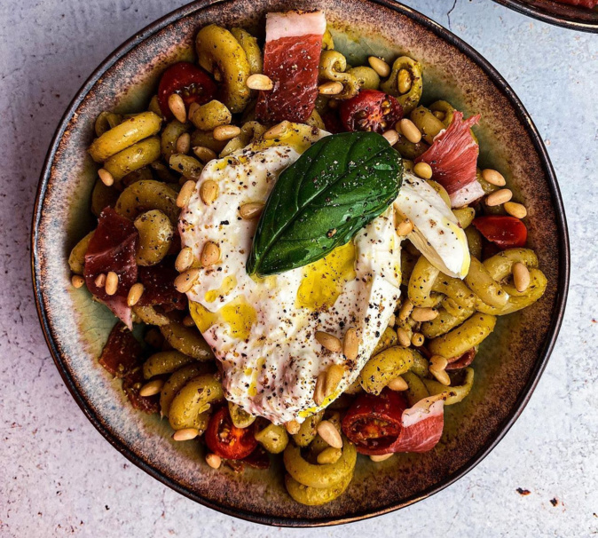 A table : Pâtes au pesto genovese, avec #lapetitecuisinedemarie A table : Pâtes au pesto genovese, avec #lapetitecuisinedemarie