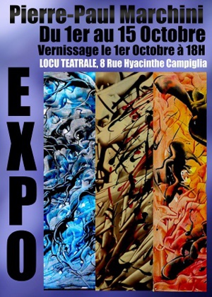 Pierre-Paul Marchini expose du 1er au 15 Octobre au Spaziu Culturali Locu Teatrale