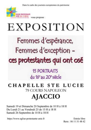« Femmes d’espérance, Femmes d’exception, ces protestantes qui ont osé » « Femmes d’espérance, Femmes d’exception, ces protestantes qui ont osé »