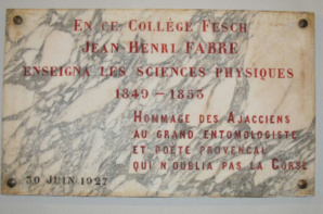 Société des Sciences de la Corse : "Jean-Henri Fabre, le mathématicien devenu naturaliste"