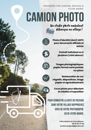 Migliacciaru : Auriane Argaud, un camion-photo et une photographe aux villages Migliacciaru : Auriane Argaud, un camion-photo et une photographe aux villages