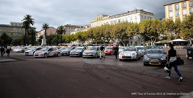 Tour de Corse automobile : Images du parc fermé à Bastia