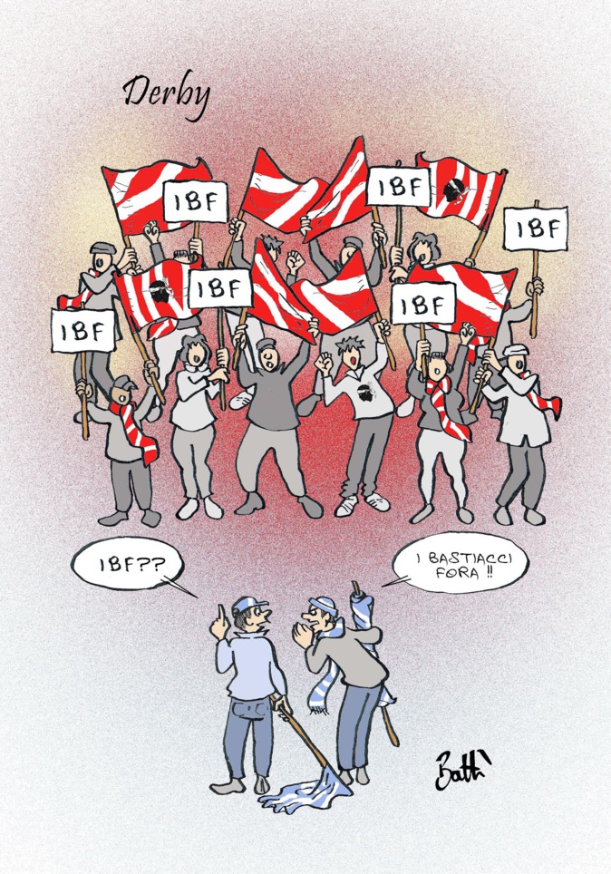 Le derby ACA-Sporting vu par Battì : "I bastiacci Fora !" Le derby ACA-Sporting vu par Battì : "I bastiacci Fora !"