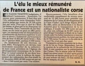 L'article du Canard Enchainé L'article du Canard Enchainé