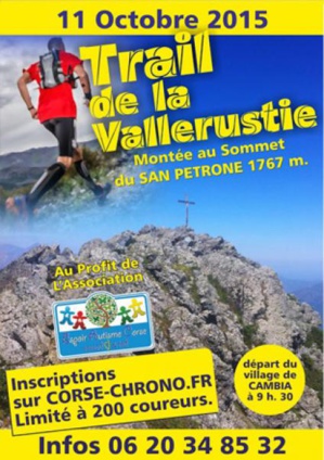 Cambia : 1ère édition du trail de la Vallerustie ce dimanche Cambia : 1ère édition du trail de la Vallerustie ce dimanche
