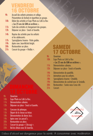 2ème édition de Calvi in Mossa du 16 au 17 octobre inclus 2ème édition de Calvi in Mossa du 16 au 17 octobre inclus