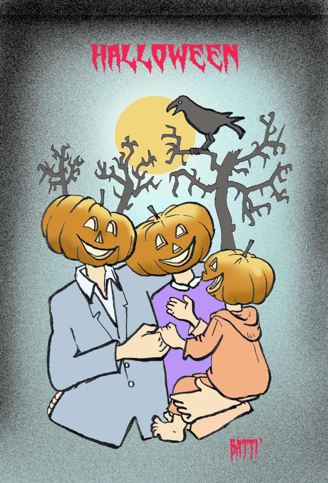 Le dessin de Battì : Hallloween in corsica Le dessin de Battì : Hallloween in corsica