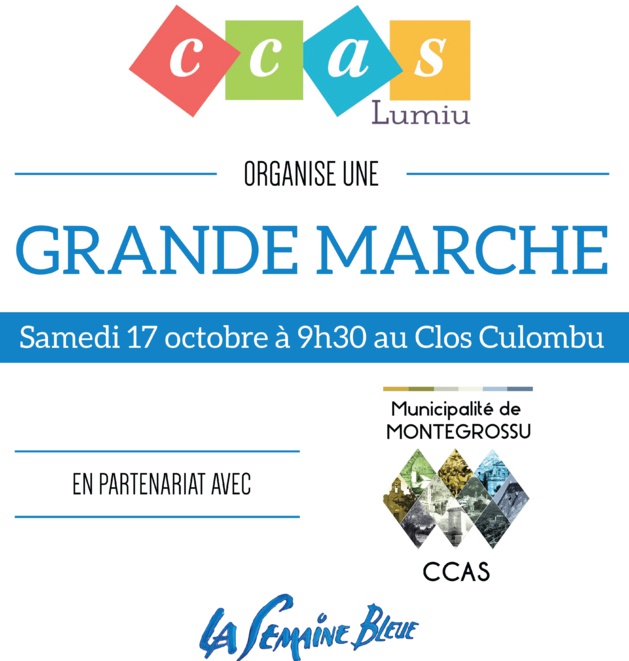 Grande Marche Bleue le 17 octobre à Lumio Grande Marche Bleue le 17 octobre à Lumio