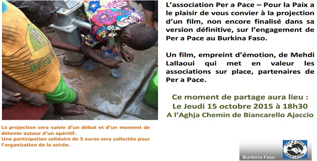 Burkina Faso : Film et débat à l’Aghja