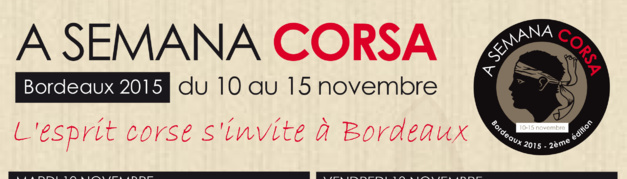 L'esprit corse s'invite à Bordeaux du 10 au 15 novembre 