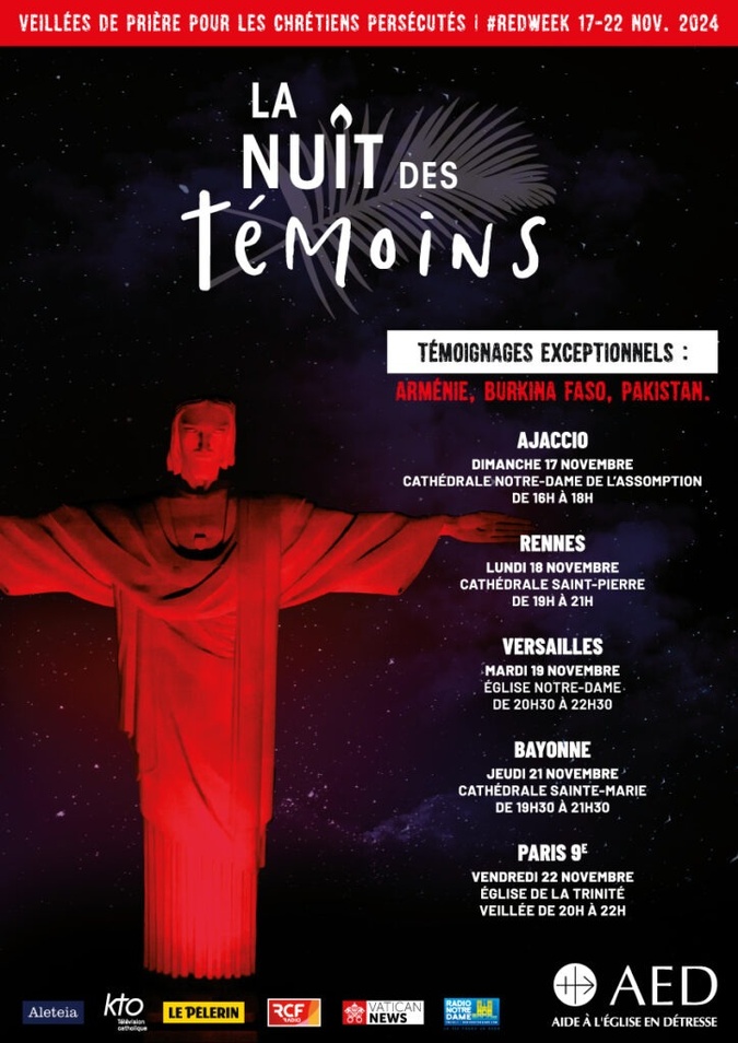 Ajaccio : La « Nuit des Témoins 2024 » pour honorer les martyrs de la foi Ajaccio : La « Nuit des Témoins 2024 » pour honorer les martyrs de la foi