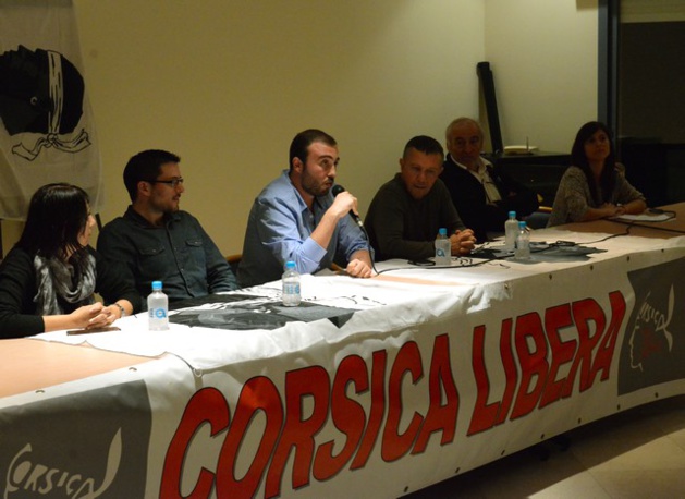 Les candidats balanins présents à la réunion publique de Corsica Libera à Calvi