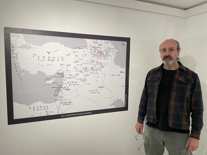 Les points du monde visités par Antoine Agoudjian Les points du monde visités par Antoine Agoudjian