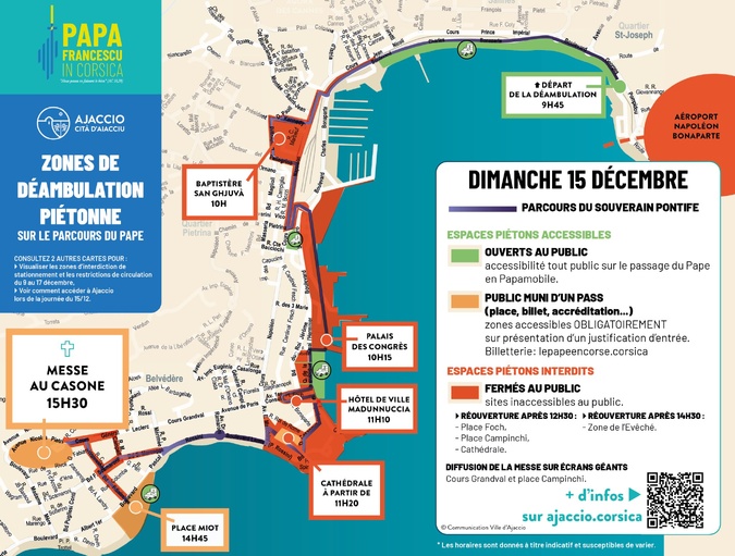 Oui, il faudra bien s’inscrire pour participer à la messe du Pape François à Ajaccio Oui, il faudra bien s’inscrire pour participer à la messe du Pape François à Ajaccio