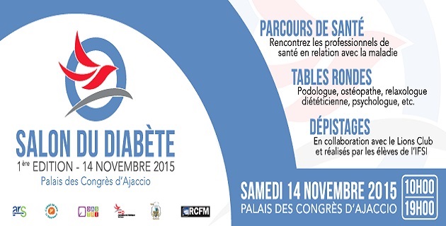 Le premier salon du diabète de Corse le 14 novembre Ajaccio