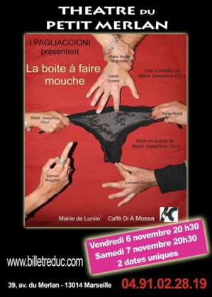 Marseille : "La boite à faire mouche" au Théâtre du Petit Merlan Marseille : "La boite à faire mouche" au Théâtre du Petit Merlan