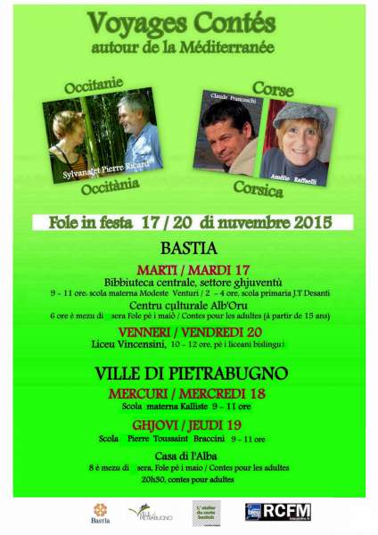 Bastia : "Fole in festa", des contes pour semer des graines d’humanité