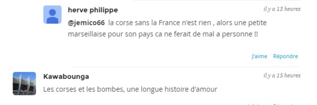 Marseillaise à Furiani : Déferlement de haine sur internet envers "les Corses" Marseillaise à Furiani : Déferlement de haine sur internet envers "les Corses"