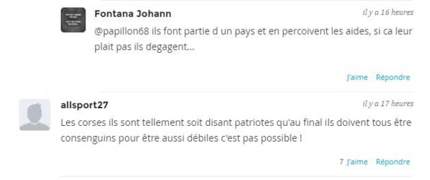 Marseillaise à Furiani : Déferlement de haine sur internet envers "les Corses" Marseillaise à Furiani : Déferlement de haine sur internet envers "les Corses"