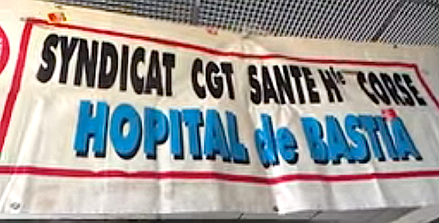 Hôpital de Bastia  : Le personnel CGT en grève