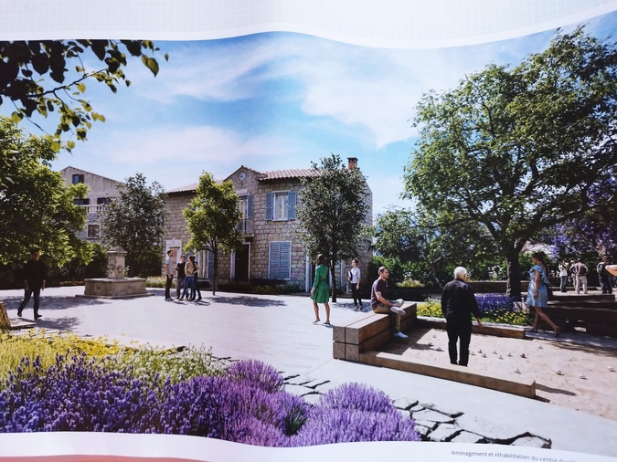 La future place de la mairie, telle qu'imaginée par le projet. La future place de la mairie, telle qu'imaginée par le projet.