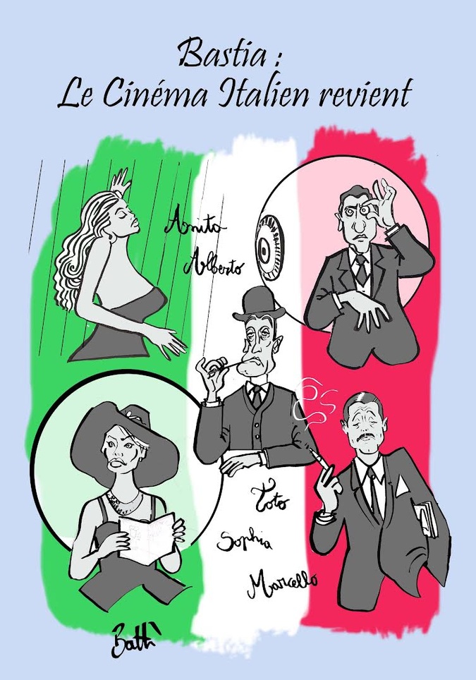 Le dessin de Battì : Anita, Alberto, Toto, Sophia et Marcello Le dessin de Battì : Anita, Alberto, Toto, Sophia et Marcello