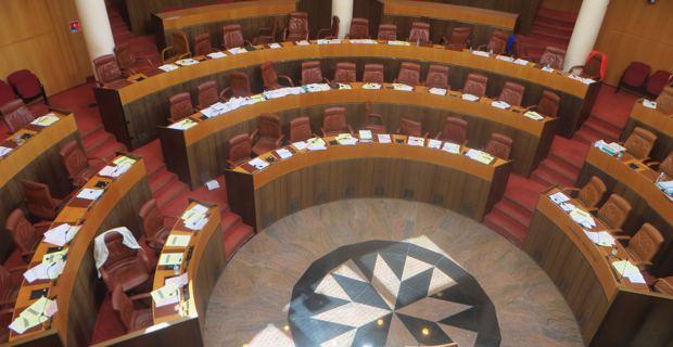 L'hémicycle de l'Assemblée de Corse.