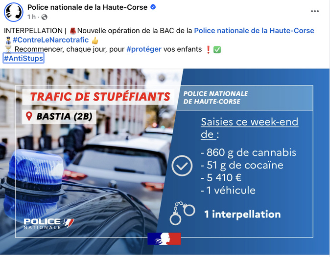 Bastia : une opération de police permet la saisie de drogue, d’espèces et d’un véhicule Bastia : une opération de police permet la saisie de drogue, d’espèces et d’un véhicule