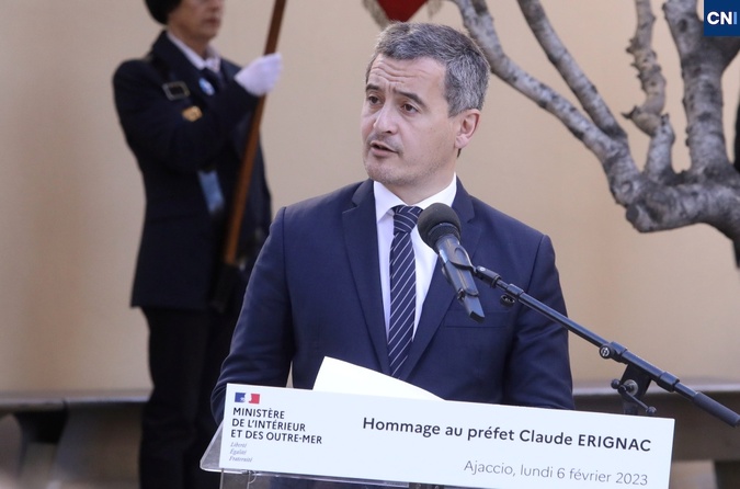Gérald Darmanin en 2023 en Corse Gérald Darmanin en 2023 en Corse