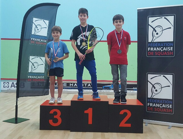 L'Ile-Roussien Antonin Romieu sacré champion de France de squash U11 à Niort !