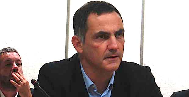 Gilles Simeoni, président du Conseil exécutif territorial, conseiller municipal de Bastia.